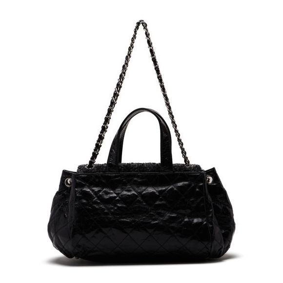 Chanel Portobello 2way Bag Handbag Calf Black - Picture 2 of 9